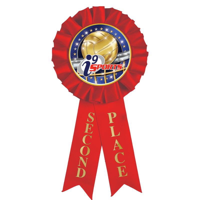 2ND PLACE MYLAR ROSETTES
