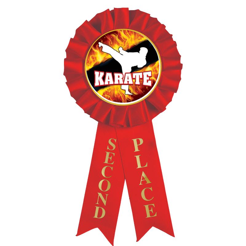 2ND PLACE MYLAR ROSETTES