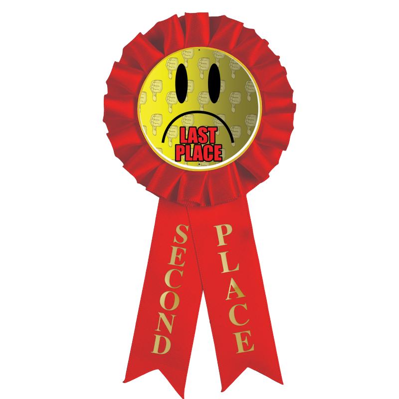 2ND PLACE MYLAR ROSETTES