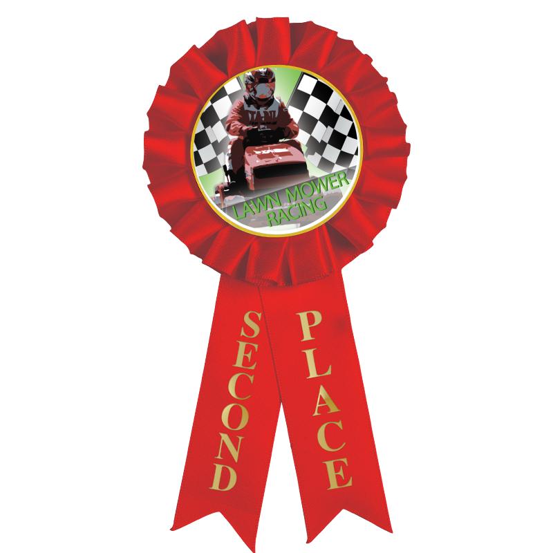 2ND PLACE MYLAR ROSETTES