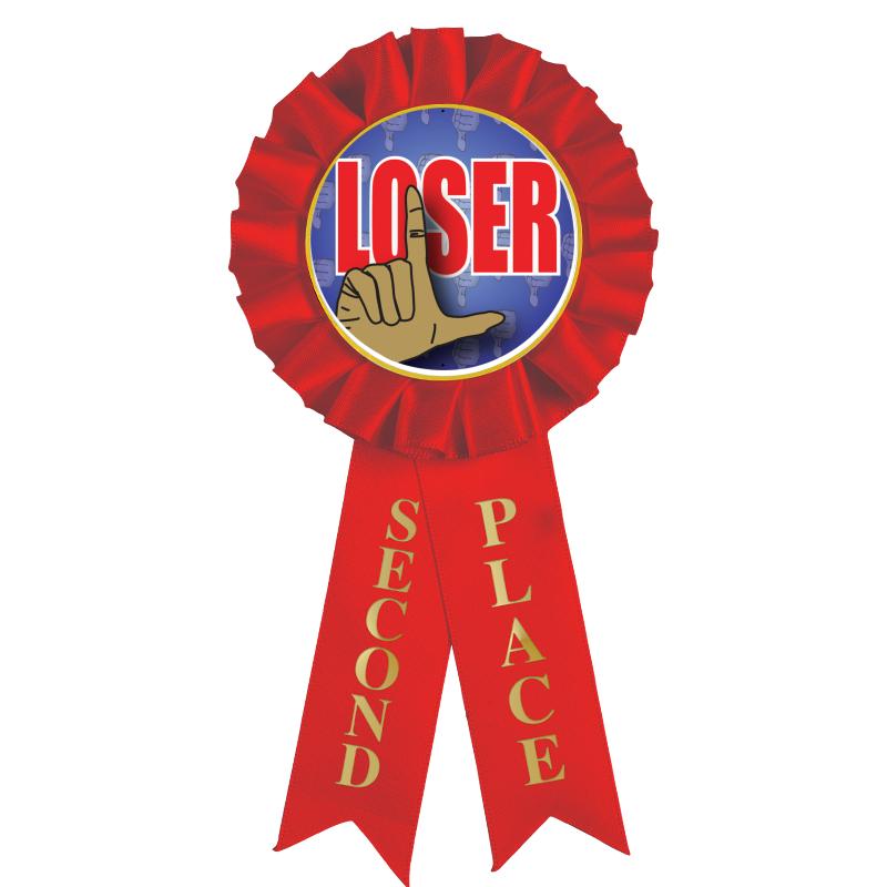 2ND PLACE MYLAR ROSETTES