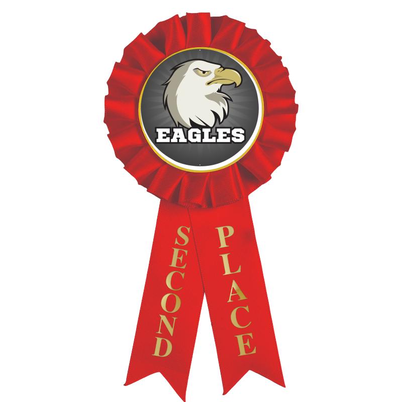 2ND PLACE MYLAR ROSETTES