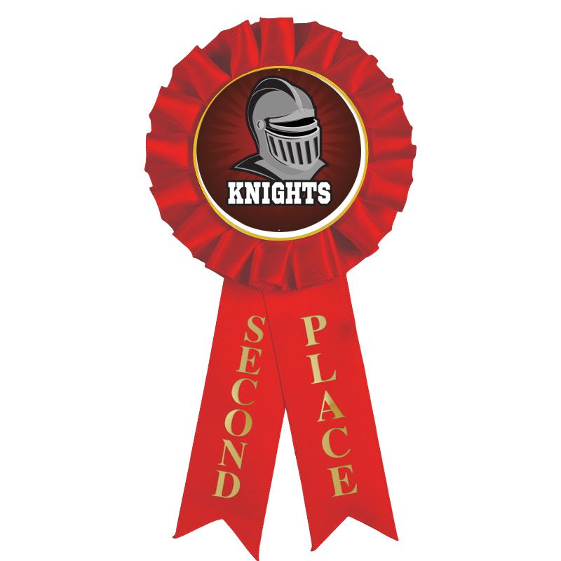 2ND PLACE MYLAR ROSETTES