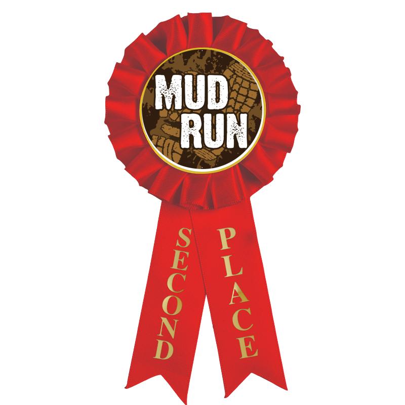 2ND PLACE MYLAR ROSETTES