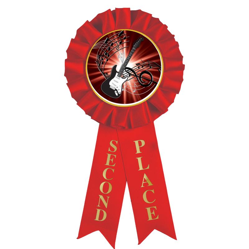 2ND PLACE MYLAR ROSETTES