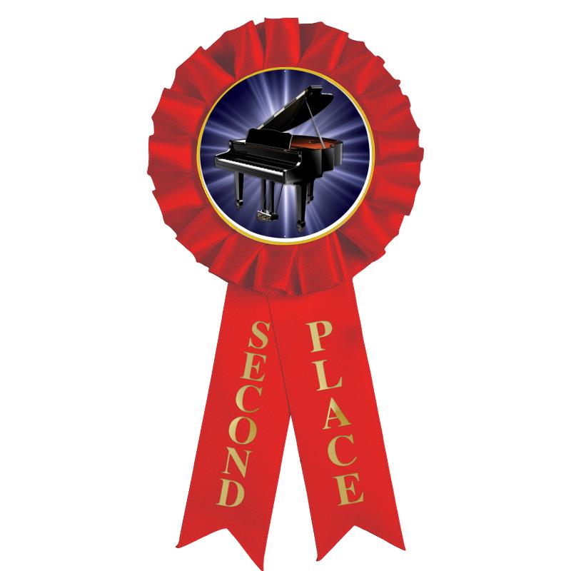 2ND PLACE MYLAR ROSETTES