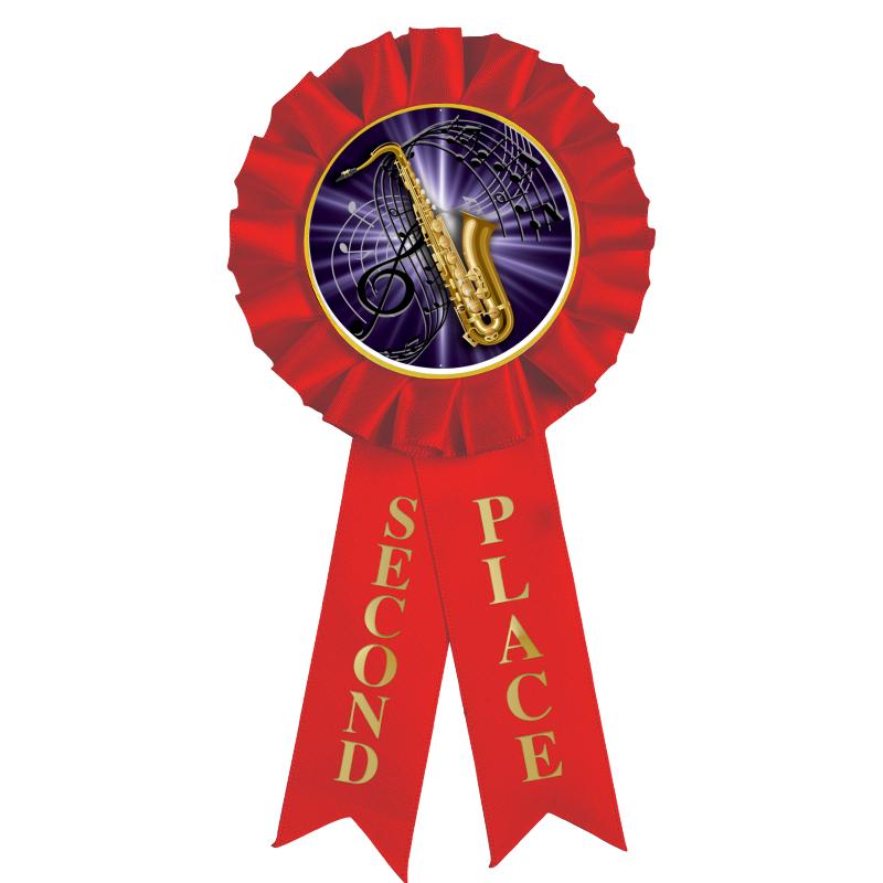 2ND PLACE MYLAR ROSETTES