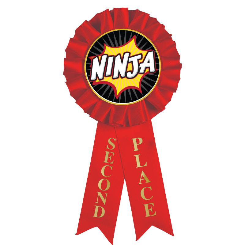 2ND PLACE MYLAR ROSETTES