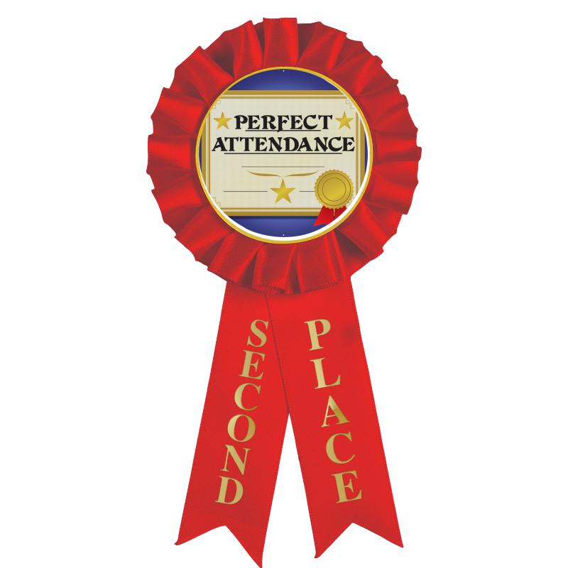 2ND PLACE MYLAR ROSETTES