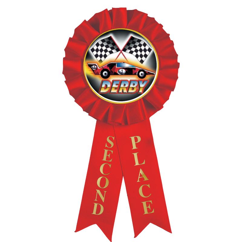 2ND PLACE MYLAR ROSETTES