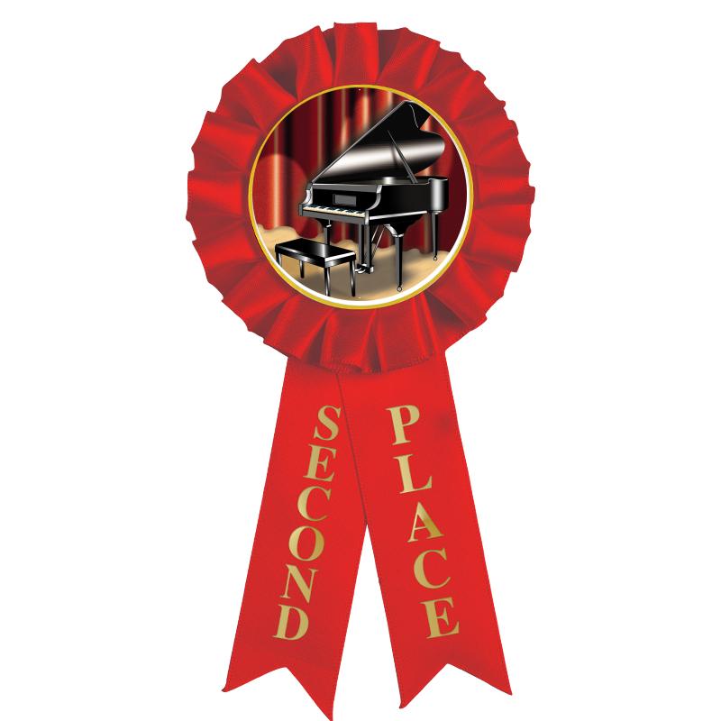 2ND PLACE MYLAR ROSETTES