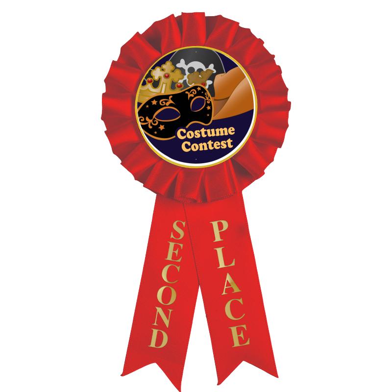 2ND PLACE MYLAR ROSETTES