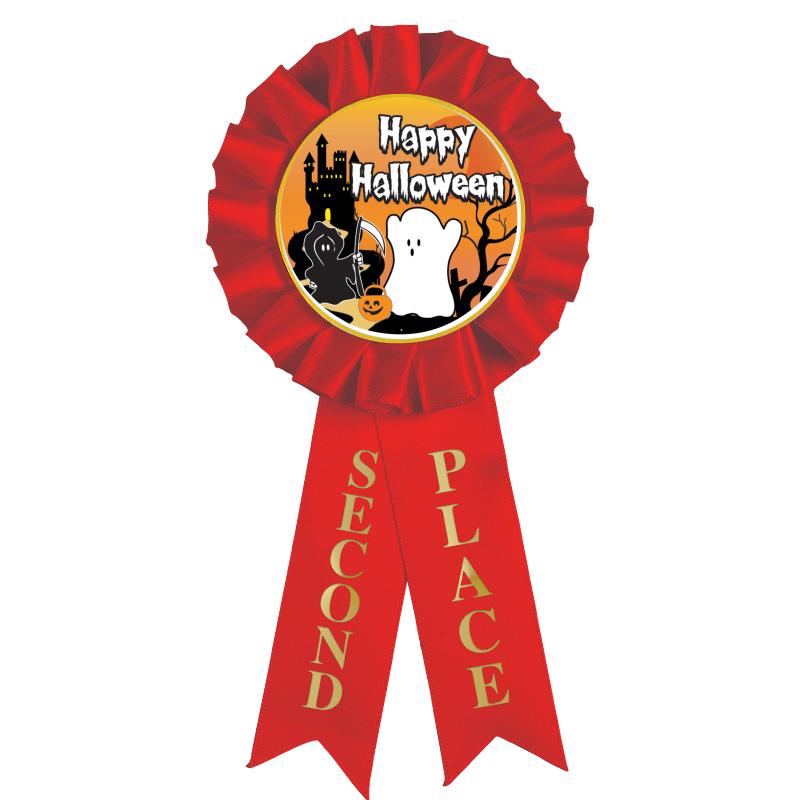2ND PLACE MYLAR ROSETTES