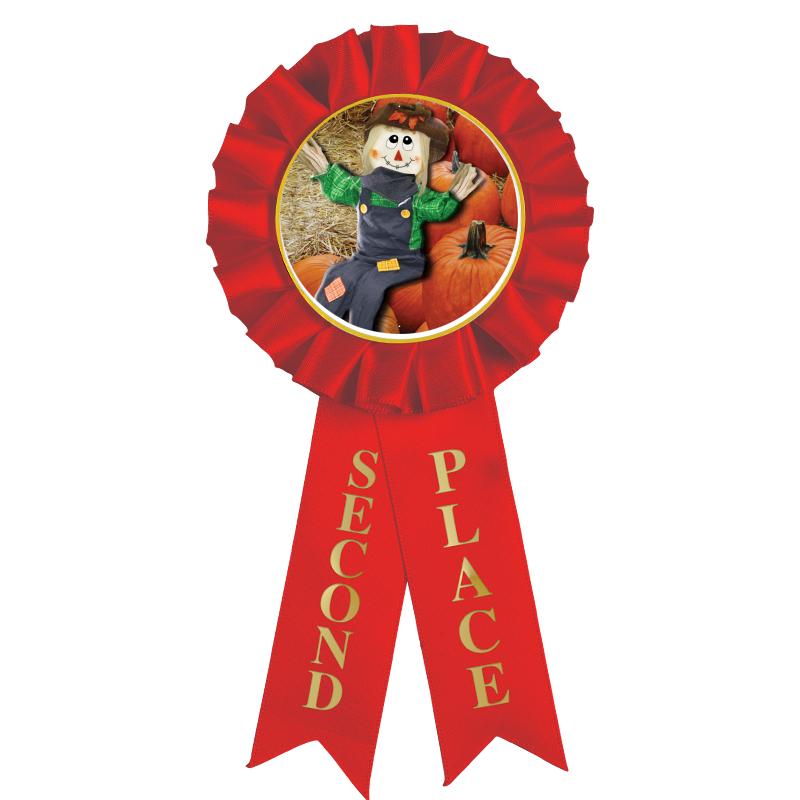 2ND PLACE MYLAR ROSETTES