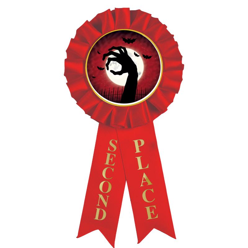 2ND PLACE MYLAR ROSETTES