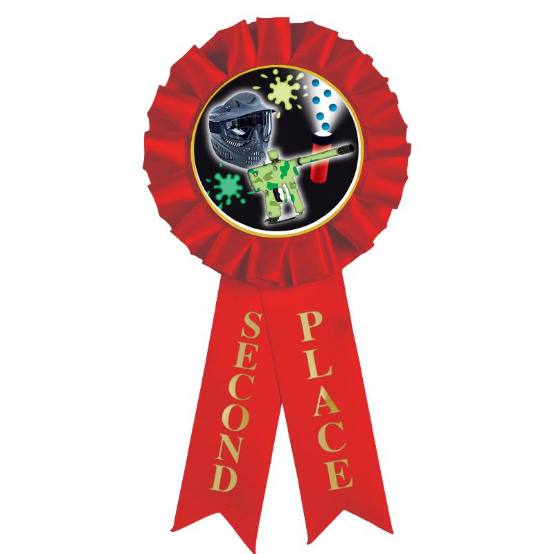 2ND PLACE MYLAR ROSETTES