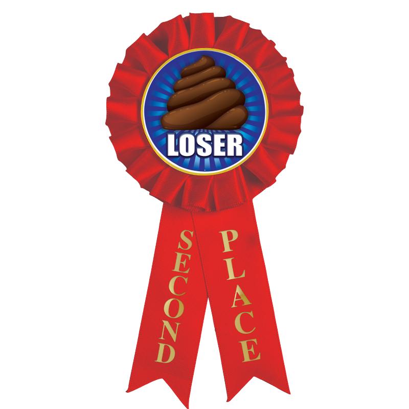 2ND PLACE MYLAR ROSETTES