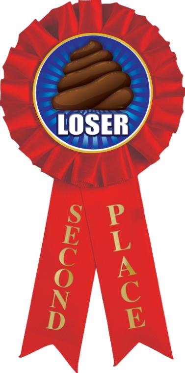 2nd Place Rosette Fantasy Baseball Ribbon