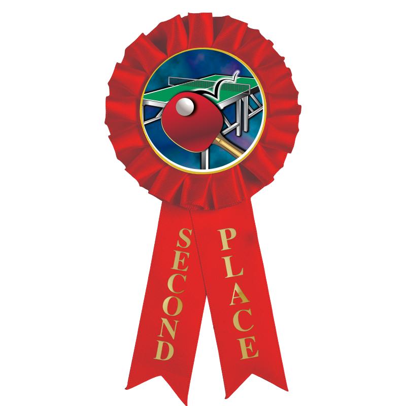 2ND PLACE MYLAR ROSETTES