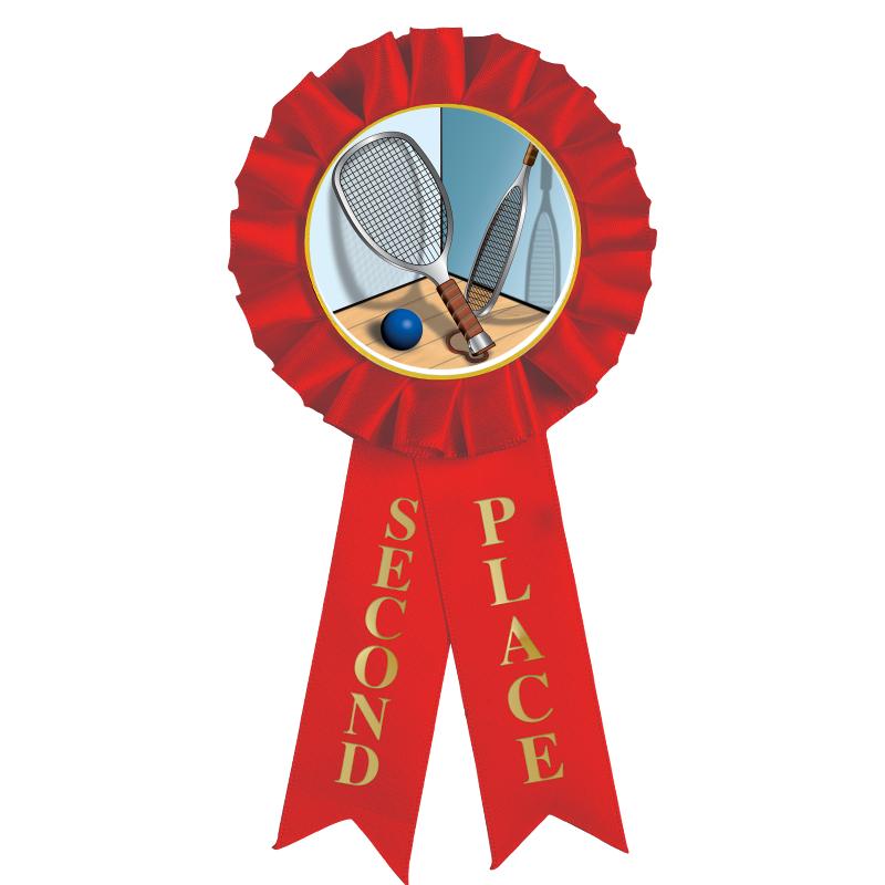 2ND PLACE MYLAR ROSETTES