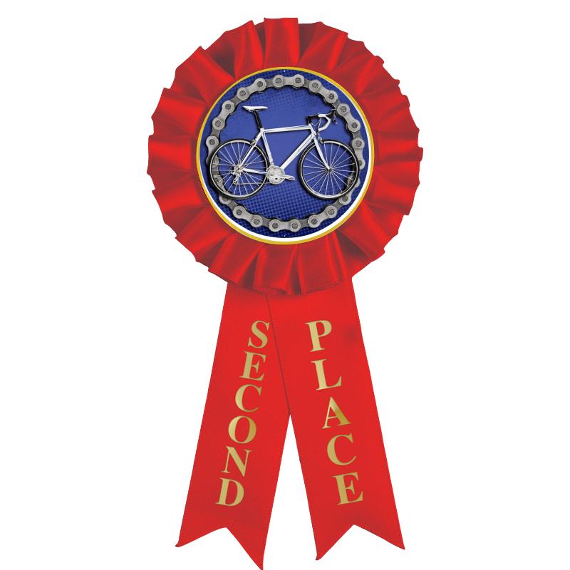 2ND PLACE MYLAR ROSETTES