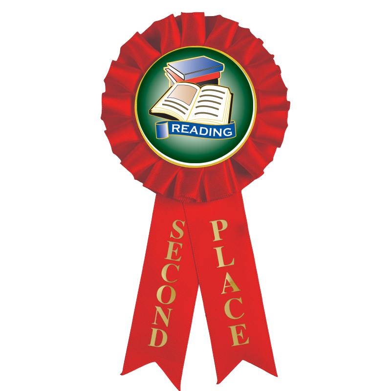 2ND PLACE MYLAR ROSETTES