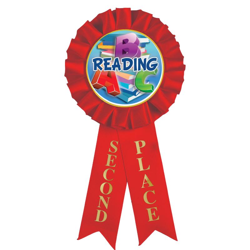 2ND PLACE MYLAR ROSETTES