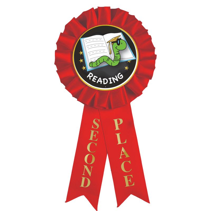 2ND PLACE MYLAR ROSETTES