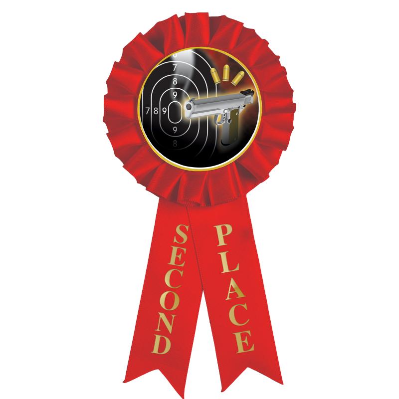 2ND PLACE MYLAR ROSETTES