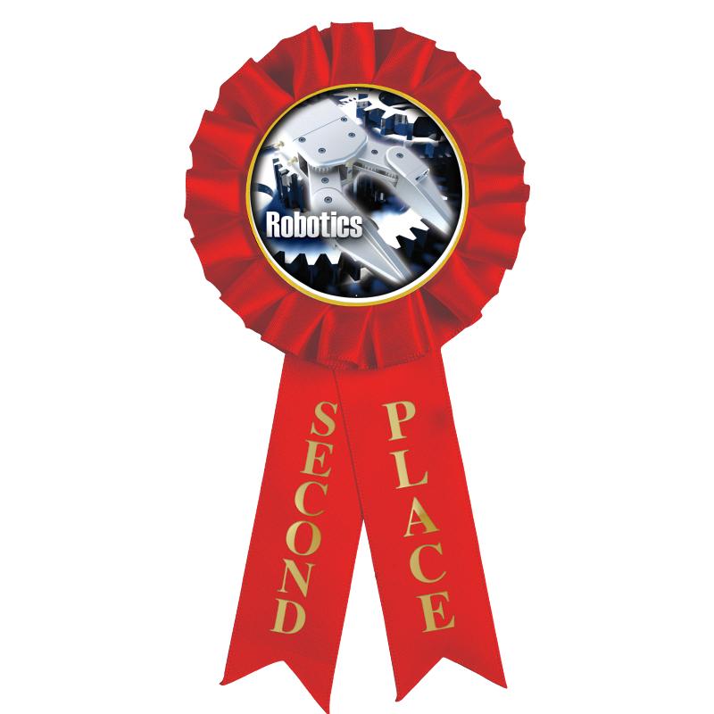 2ND PLACE MYLAR ROSETTES