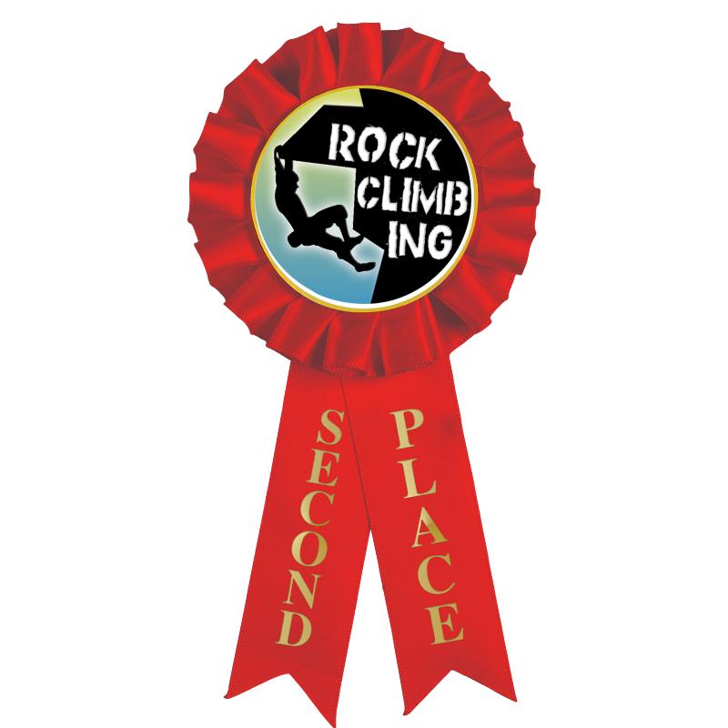 2ND PLACE MYLAR ROSETTES