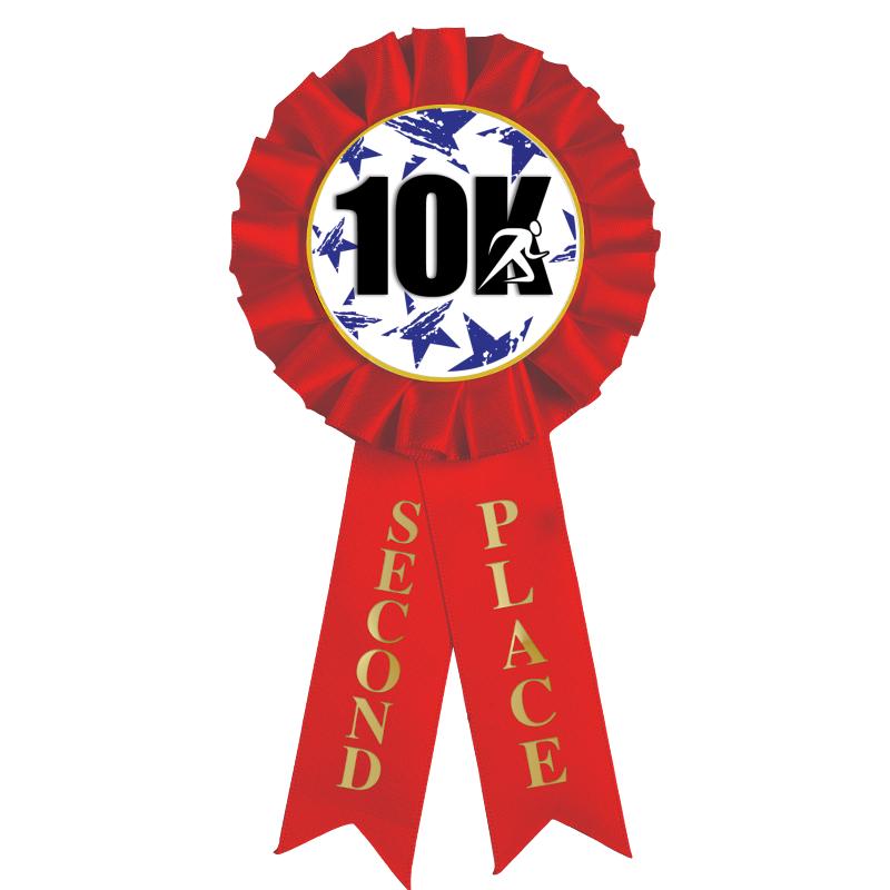 2ND PLACE MYLAR ROSETTES