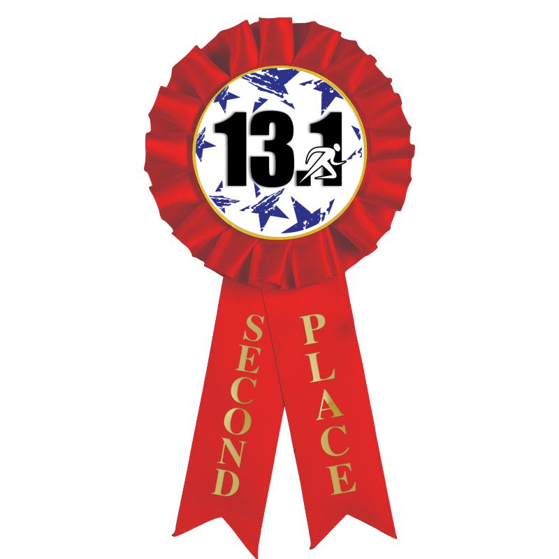 2ND PLACE MYLAR ROSETTES