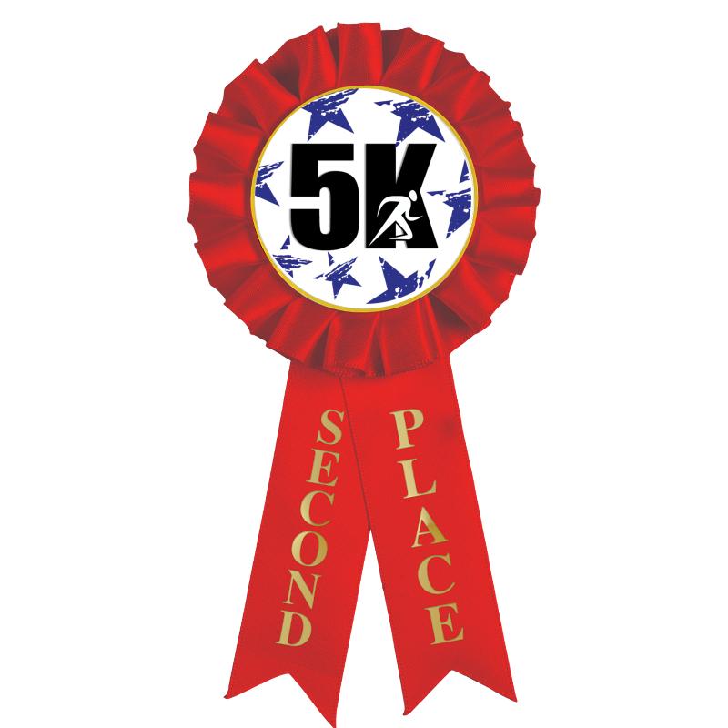 2ND PLACE MYLAR ROSETTES