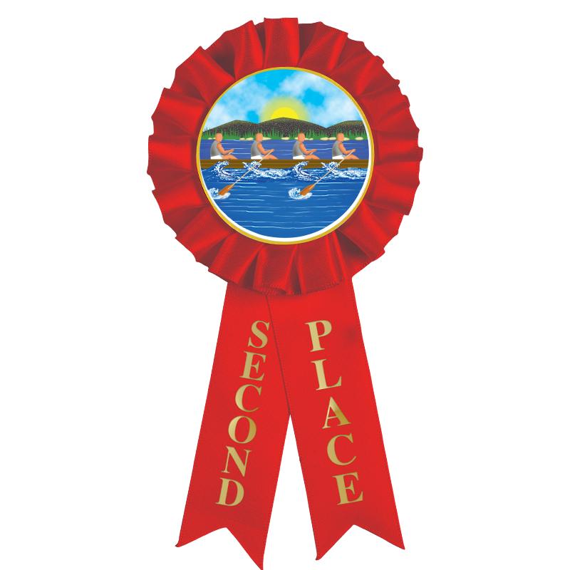 2ND PLACE MYLAR ROSETTES