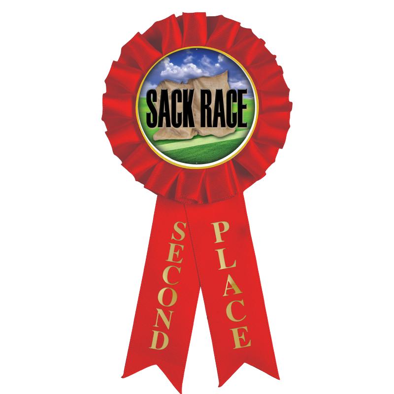 2ND PLACE MYLAR ROSETTES