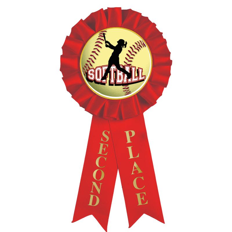 2ND PLACE MYLAR ROSETTES