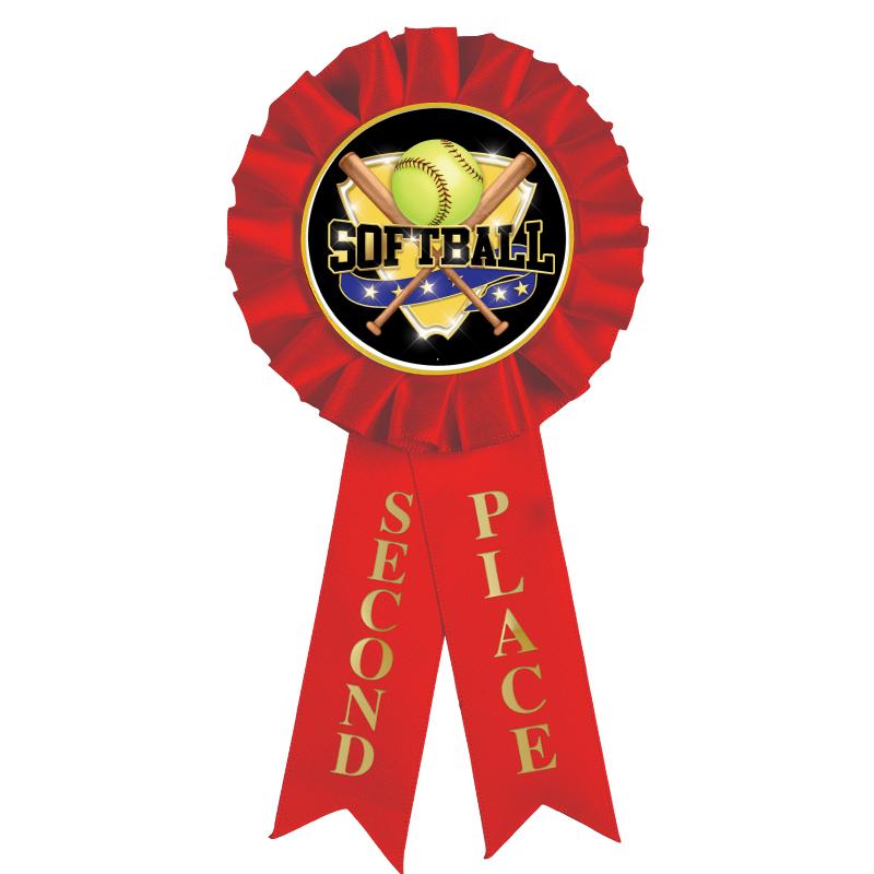 2ND PLACE MYLAR ROSETTES