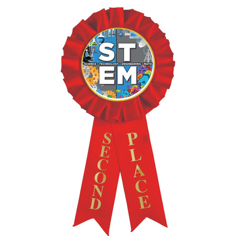 2ND PLACE MYLAR ROSETTES