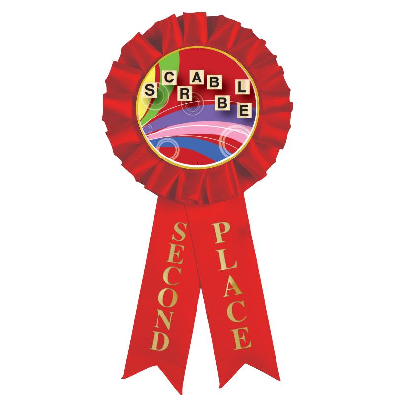 2ND PLACE MYLAR ROSETTES