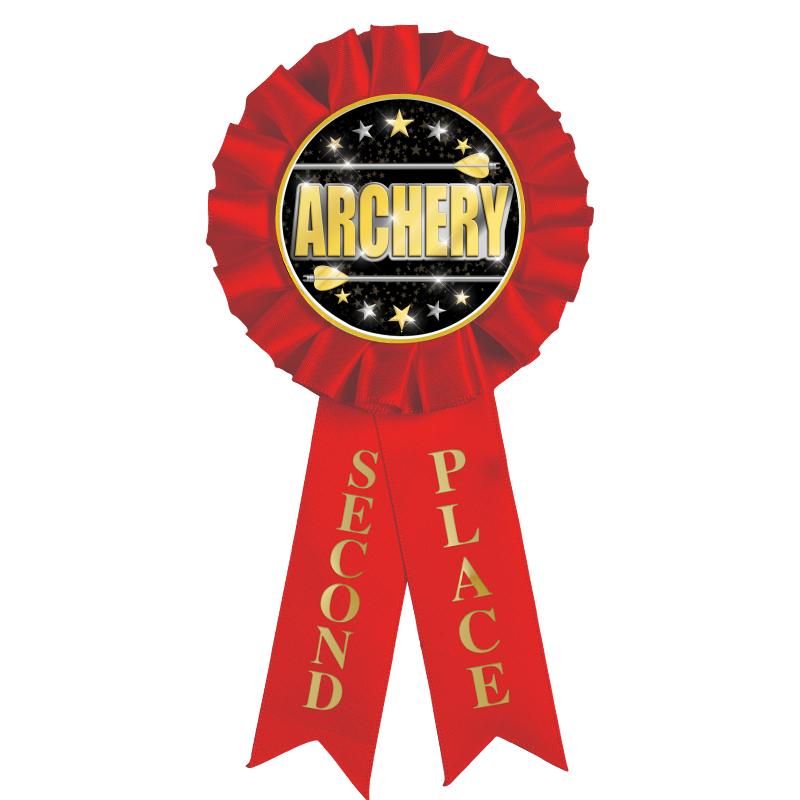 2ND PLACE MYLAR ROSETTES