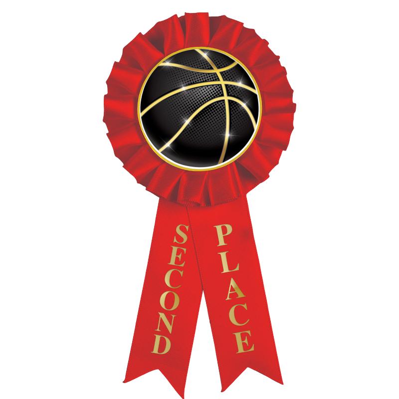 2ND PLACE MYLAR ROSETTES