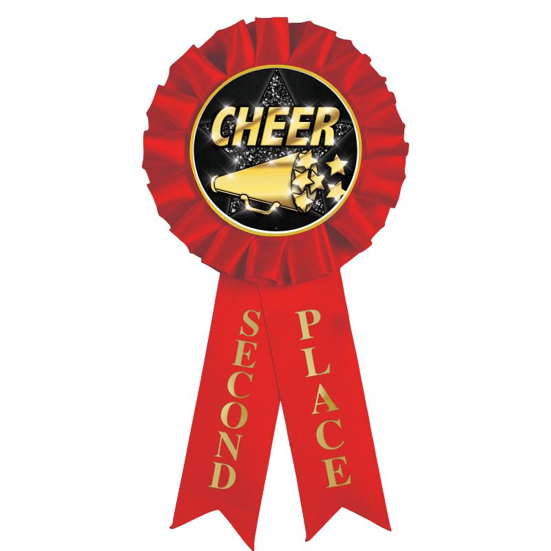 2ND PLACE MYLAR ROSETTES