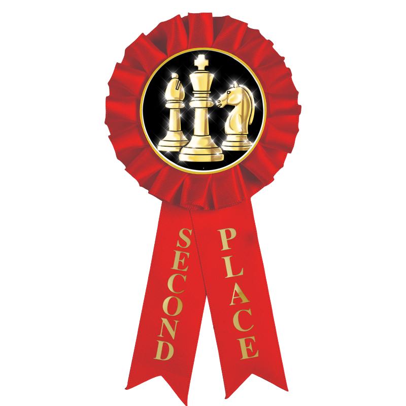 2ND PLACE MYLAR ROSETTES