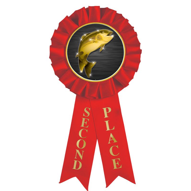 2ND PLACE MYLAR ROSETTES