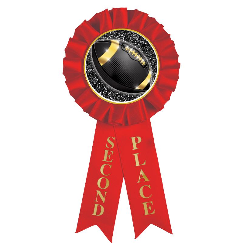 2ND PLACE MYLAR ROSETTES