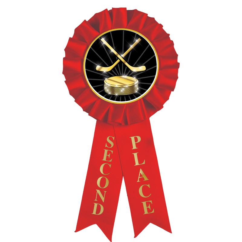 2ND PLACE MYLAR ROSETTES