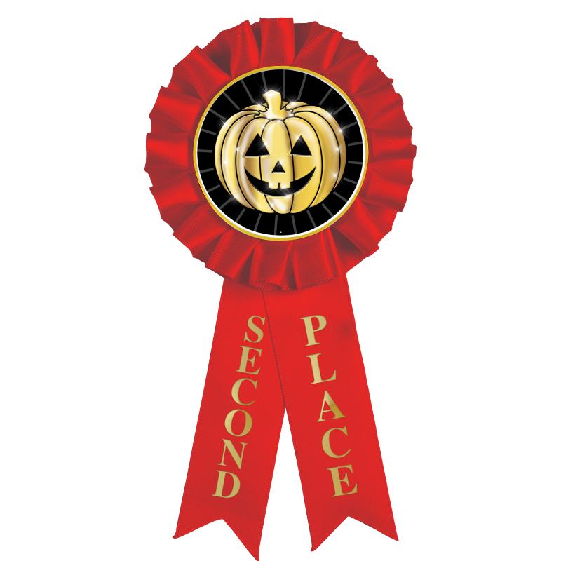 2ND PLACE MYLAR ROSETTES