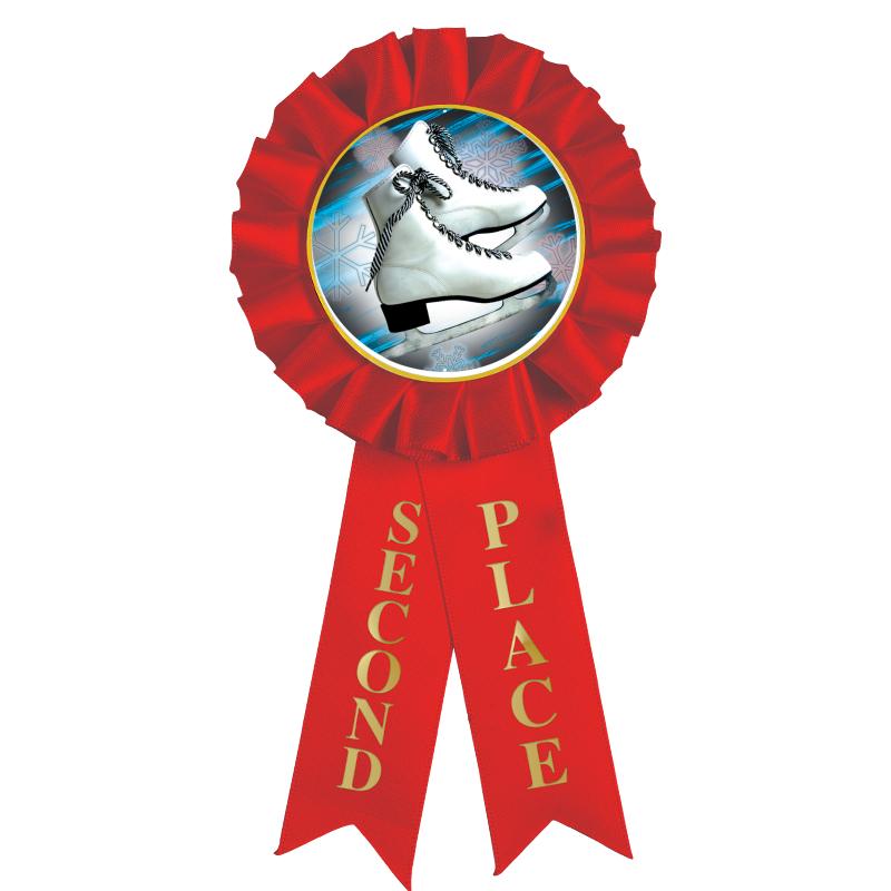 2ND PLACE MYLAR ROSETTES