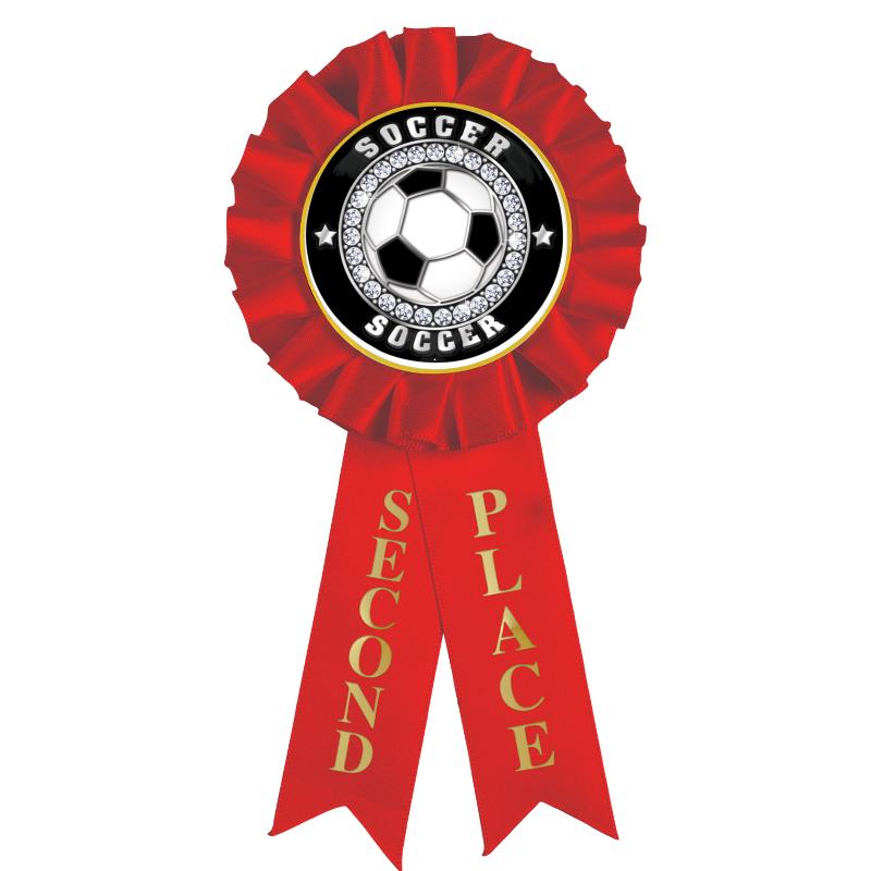 2ND PLACE MYLAR ROSETTES